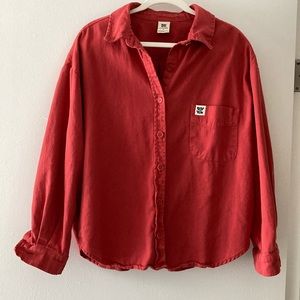 Lucy & yak lenny shirt rasberry M